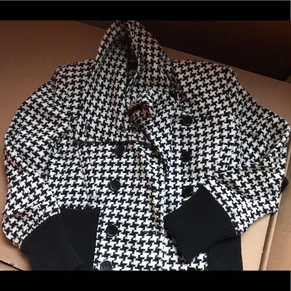 Houndstooth wool coat - Women’s size L